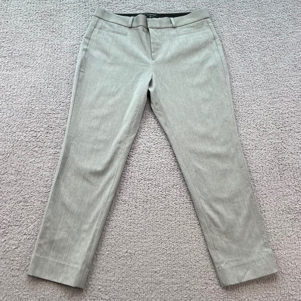 Banana Republic Sloan Curvy Fit Grey Dress Pants 10P Fall 2020 S/608333-00